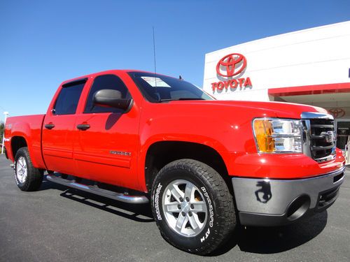 2010 sierra 1500 crew cab sle z71 off-road 4x4 1 owner clean carfax video red