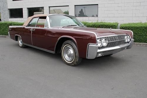 1962 lincoln continental convertible - low mile original. see it run!