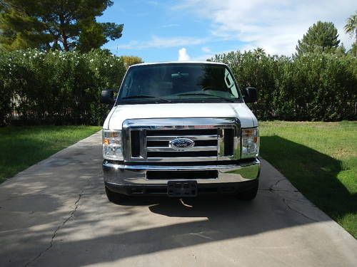 2008 ford superduty econoline e350 extended xlt15 person van low miles lo reserv
