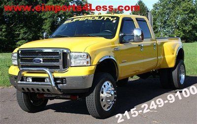 Diesel dually 06 f350 crew cab amarillo edition lifted exhaust leather moonroof