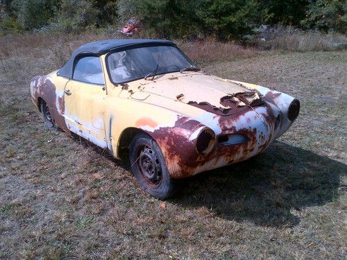 1969 karmann ghia convertible restoration project no reserve