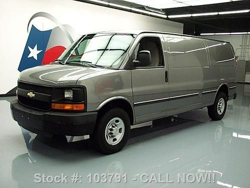 2010 chevy express 2500 ext cargo van v8 partition 41k texas direct auto