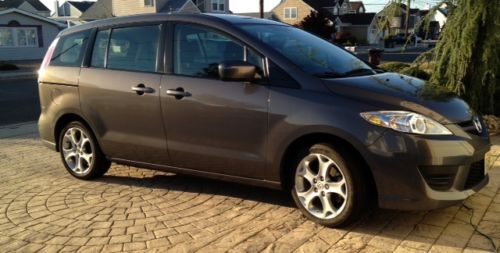 2010 mazda5-4s minivan- charcoal gray, low miles, new tires