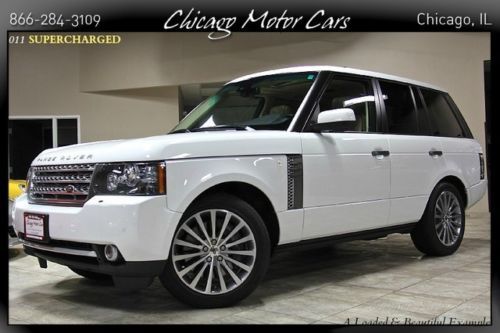 2011 land rover range rover supercharged suv $105k+msrp rear entertain! loaded!!