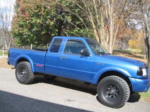Ford ranger pickup four wheel drive  blue good condition