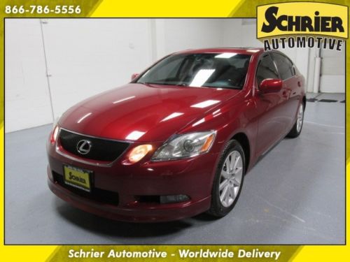 2006 lexux gs 300 awd red sunroof navigation rear spoiler heated &amp; cooled leathe