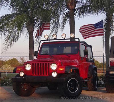 2000 jeep wrangler sport fog roof lights flare fenders granite rims inline 6 fl