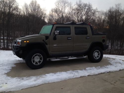 2005 hummer h2 sut lux edition desert sand with black leather interior