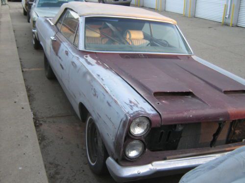 1967 mercury comet caliante convertible,rust free,no title,big block project car