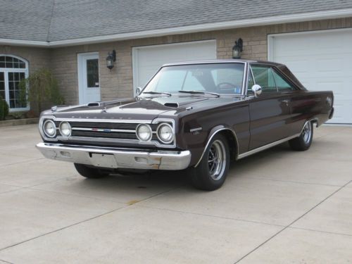 1967 plymouth gtx 440 frame-up restored