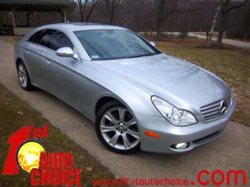 2008 mercedes-benz cls 550 silver only 37k miles navigation xenon heated seats