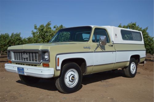 1973 chevrolet custom deluxe 20 truck original ca survivor 20k miles one owner