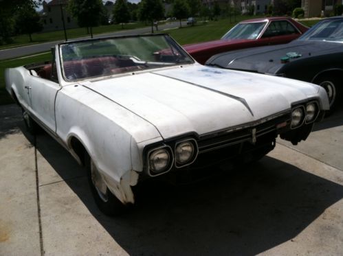 66 oldsmobile cutlass 442 convertible clone project car survivor