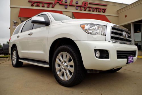 2012 toyota sequoia platinum 4x4, 1-owner, navigation, leather, dvd, moonroof