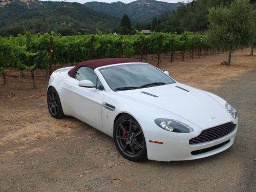 Purchase Used Aston Martin Vantage Convertible Pearl White