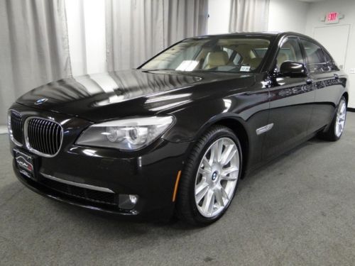 11 bmw 750li individual xdrive citrin black metallic/champange individual pkg