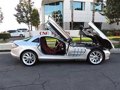 2005 mercedes-benz slr mclaren low miles silver red mercedes benz