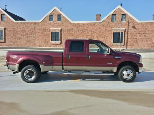 *2006 ford f350 super duty crew pickup diesel lariat leather sunroof runs great*