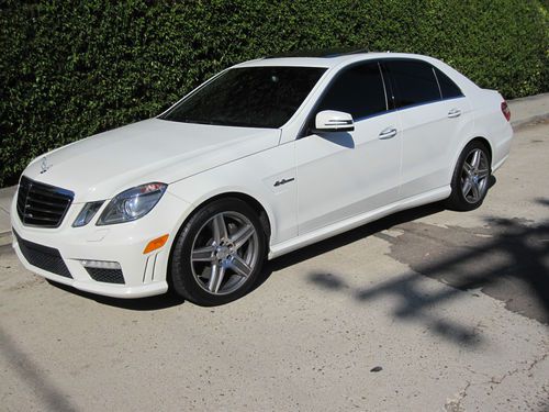 2010 mercedes-benz e63 amg - white w/black interior beautiful!