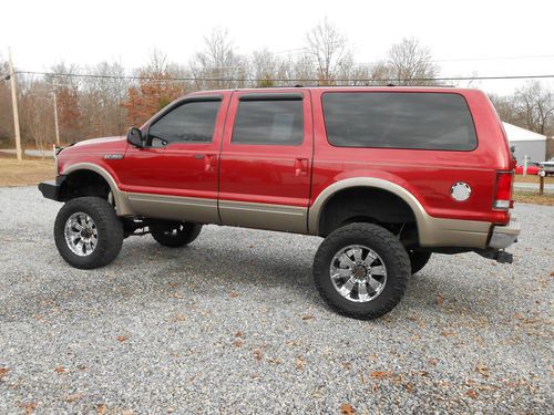 2001 ford excursion limited 4x4 7.3 diesel lifted. very dependable and strong.