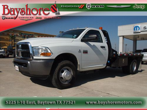 2011 ram chassis/cab with 11 ft flat bed goose neck hook up manual transmission