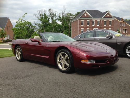 2003 corvette anniversary automatic convertible with less than 4,200 miles