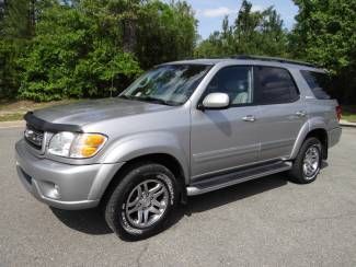 Toyota : 2004 sequoia limited v8 4x4 h/seats sunroof low miles new tires sharp!