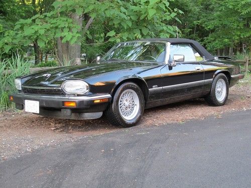 1993 jaguar xjs convertible... black on black... pristine shape.. only 69k miles