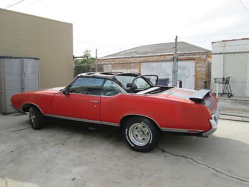 1971 oldsmobile cutlass 455#s matching convertible 3 day auction with no reserve