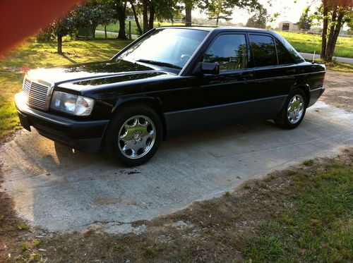 1992 mercedes-benz 190e 2.6 sedan 4-door 2.6l - custom black w/ tan interior