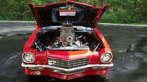 1973 chevrolet camaro pro street car (red color) mint condition new engine