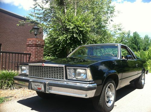 Beautiful 1979 black elcamino 350 blue printed balanced and line bored engine