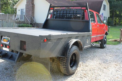 Purchase used 1995 Ford F-350 DRW CC Flat bed 4x4 Dually ...