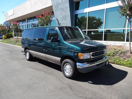 2001 ford e150 green wheelchair lift towing package removable front pass seat