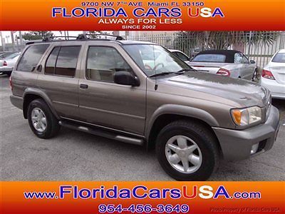 01 nissan pathfinder se florida 2-owner clean condition clean carfax