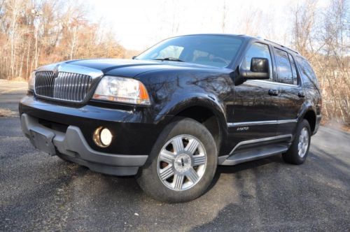 05 lincoln aviator awd suv dvd player 4-door one owner low mileage clean carfax