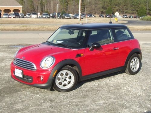 2012 mini cooper base hard top one owner factory warranty