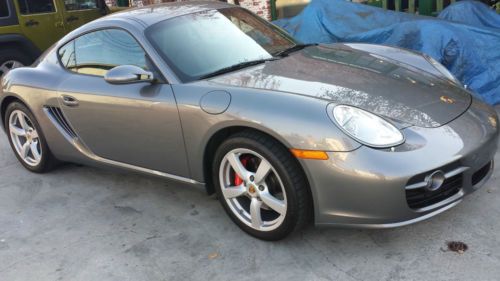2008 porsche cayman s, 6-speed &amp; loaded mint cond meteor gray low miles
