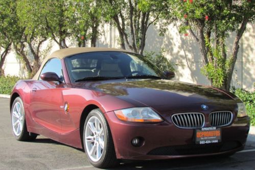 Used 04 bmw z4 roadster premium leather heated seats power seats soft top clean