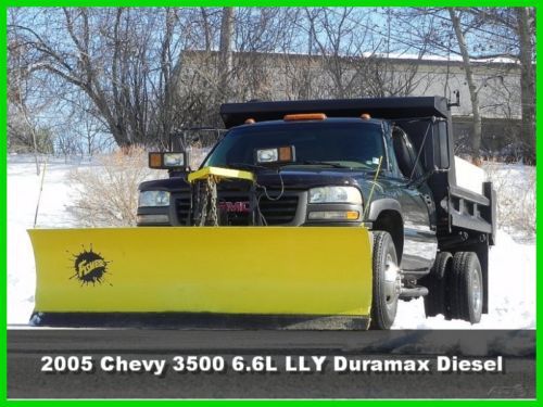 05 gmc 3500 mason dump truck 4x4 4wd 6.6l lly duramax dmax turbo diesel 2 door