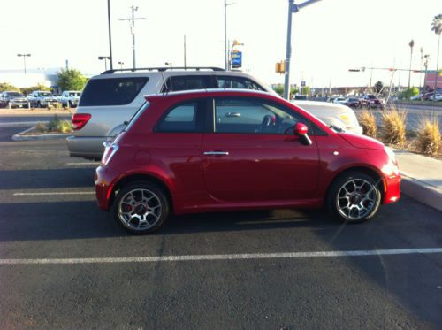 Red fiat 500 sport - 32 mpg - great condition