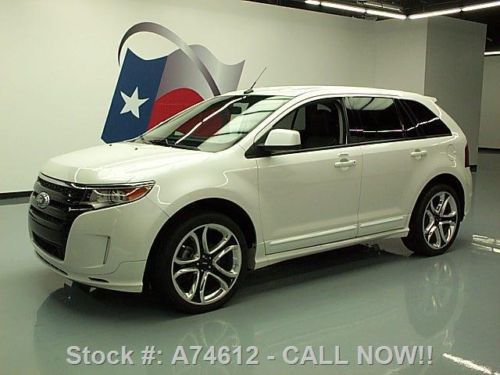 2011 ford edge sport heated leather rear cam 22&#039;s 12k! texas direct auto