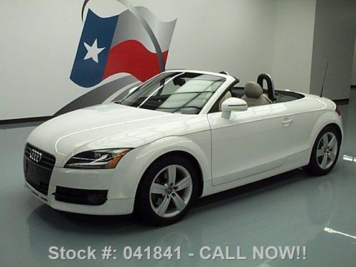 2008 audi tt 2.0t roadster auto htd leather nav 47k mi texas direct auto