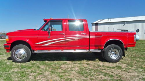1997 FORD F250 CREW CAB 4X4 SHORT BED DUALLY 7.3 POWERSTROKE DIESEL, image 1