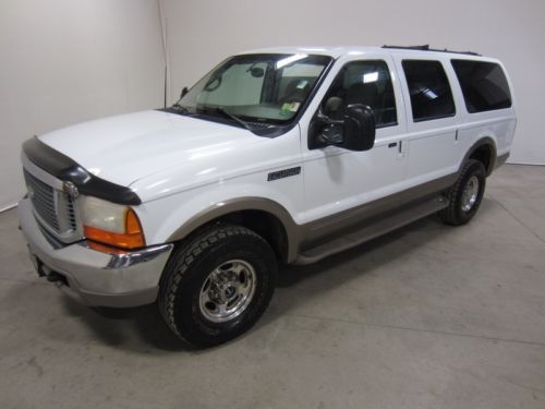 2000 ford excursion limited 7.3l turbo diesel third row seating colorado owned