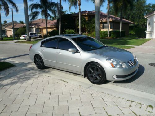 2006 nissan maxima se 3.5 - silver/black performance upgrades up nice condition!