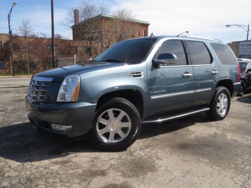 Stealth gray escalade awd leather navigation dvd ent 3rd row 108k tx miles nice