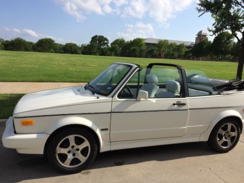 1991 volkswagen cabriolet - white on white