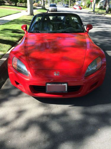 Very clean honda s2000 2-door convertible (model year 2000)