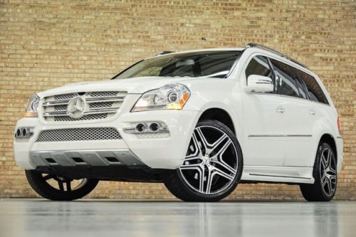 2011 mercedes benz gl450 4matic $71k msrp! diamond white! p1! rear seat ent! wow